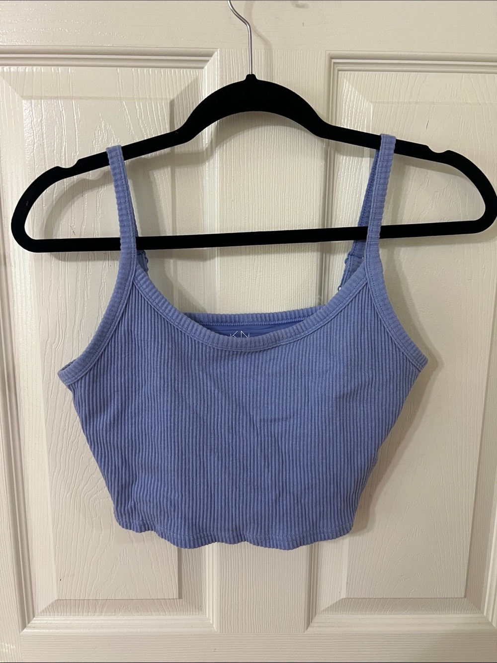 Klassy Network Ribbed Lilac Crop Tank